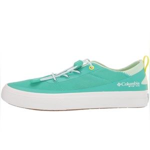 Columbia Women`s Bonehead Pfg Boat Shoe Electric Turquoise/White